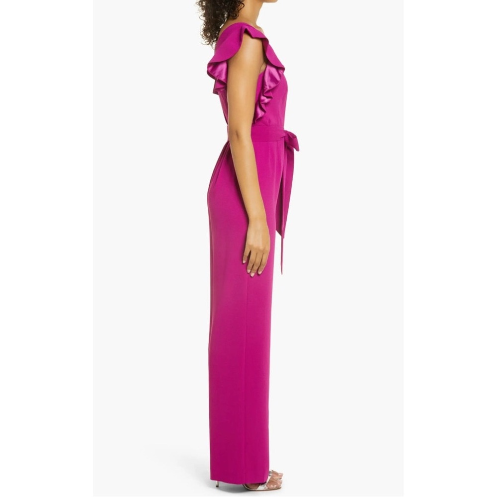 Lilly Pulitzer Kallie Ruffle Flutter Sleeve Jumpsuit with Tie Waist - Picture 3 of 14
